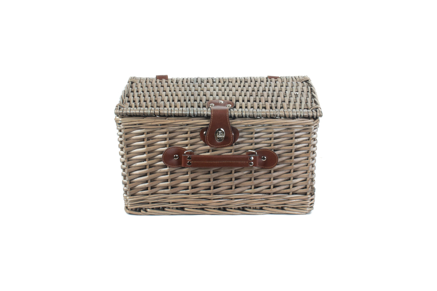 ANTIQUE WASH DEEP 16" SPLIT WILLOW HAMPER