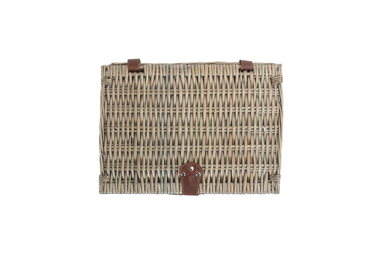 ANTIQUE WASH DEEP 16" SPLIT WILLOW HAMPER