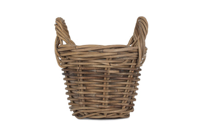 SMALL RATTAN PLANT POT