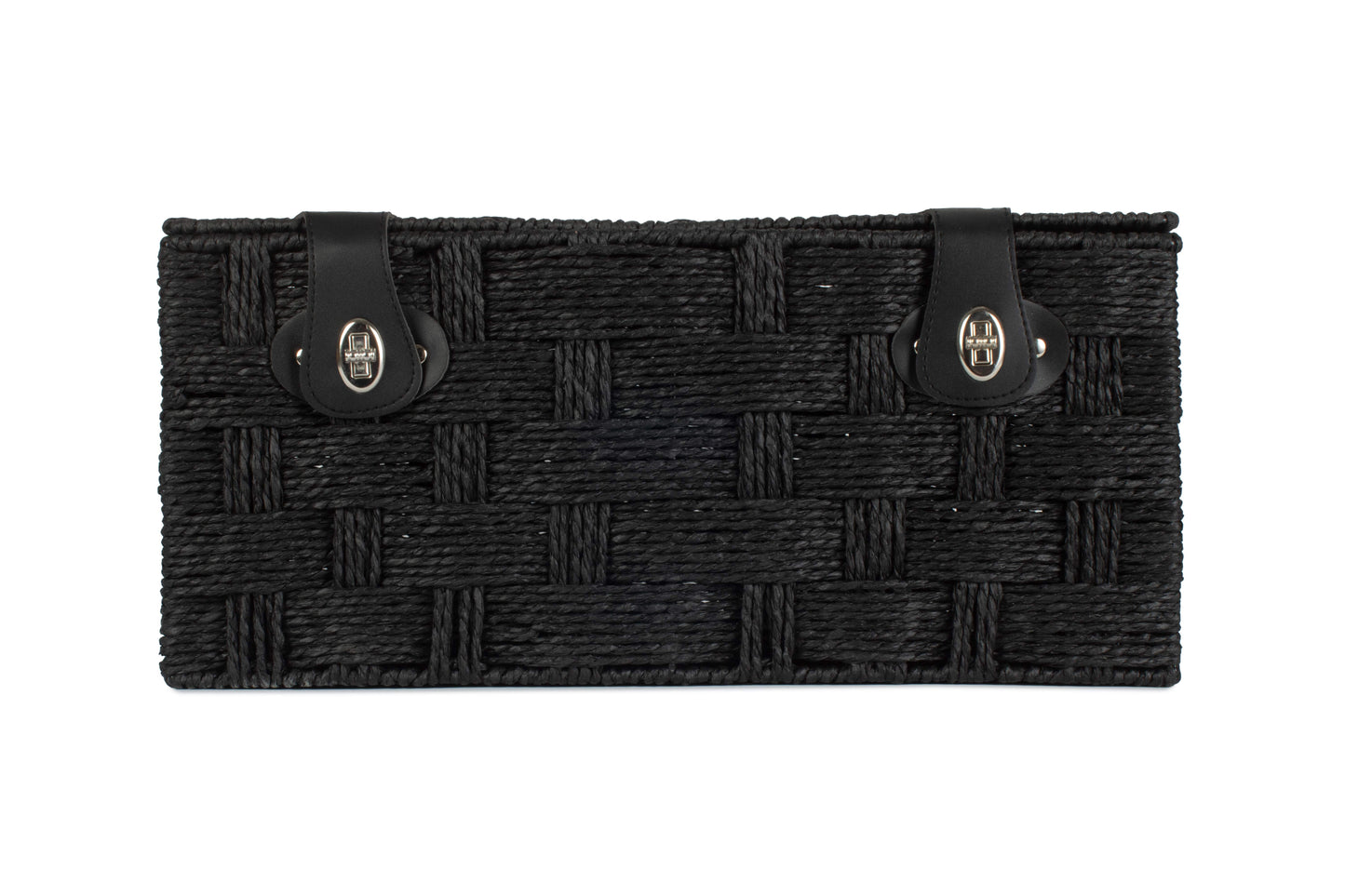 EXTRA LARGE BLACK PAPER ROPE HAMPER
