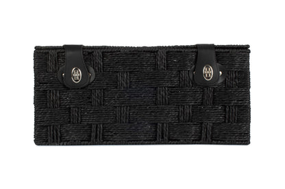 EXTRA LARGE BLACK PAPER ROPE HAMPER