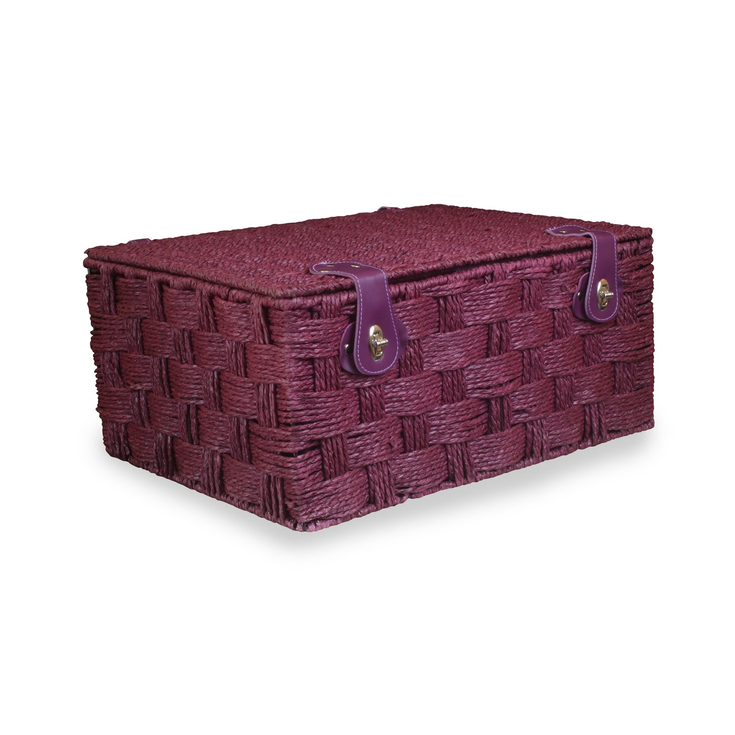 EXTRA LARGE BURGUNDY PAPER ROPE HAMPER