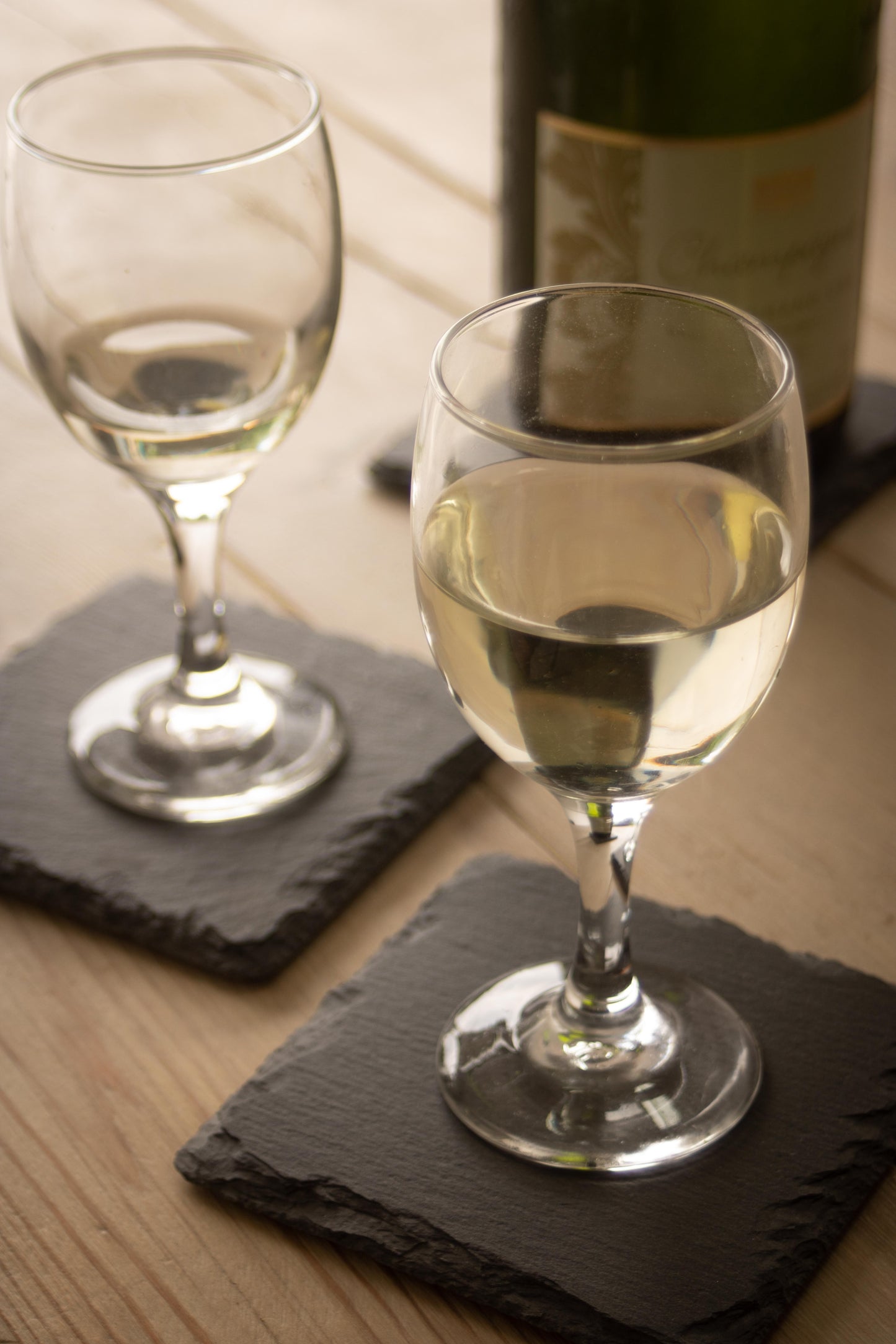 SQUARE SLATE COASTER SET 4