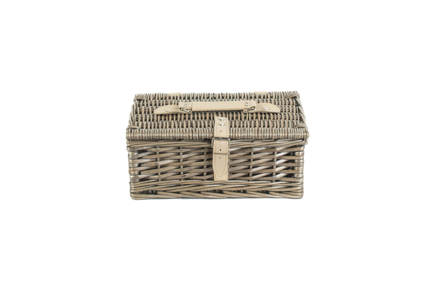 12" ANTIQUE WASH SPLIT WILLOW HAMPER