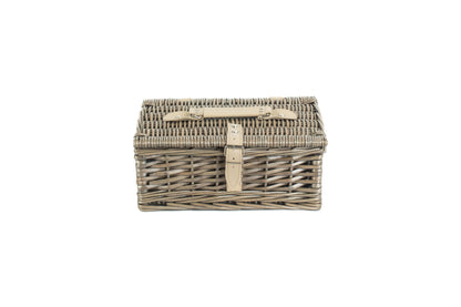 12" ANTIQUE WASH SPLIT WILLOW HAMPER