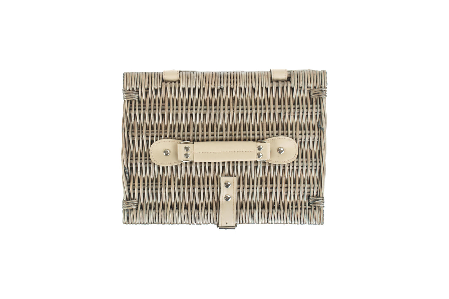 12" ANTIQUE WASH SPLIT WILLOW HAMPER