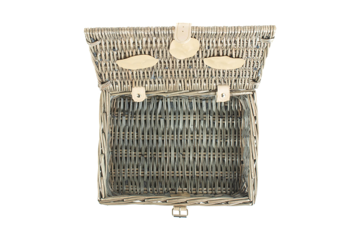 12" ANTIQUE WASH SPLIT WILLOW HAMPER