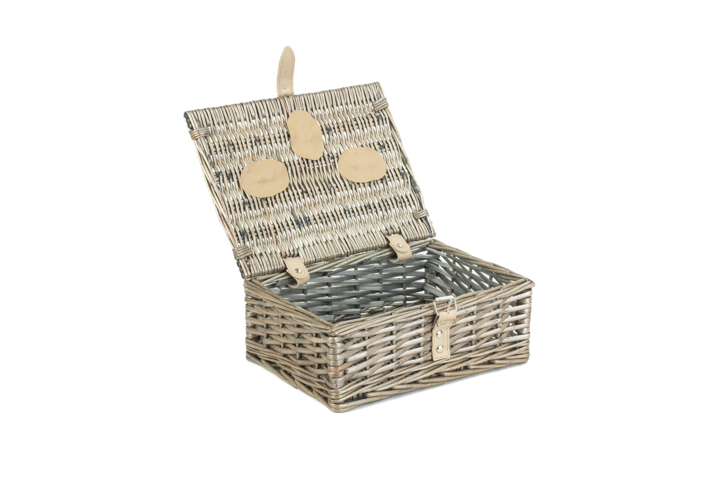 10" ANTIQUE WASH SPLIT WILLOW HAMPER