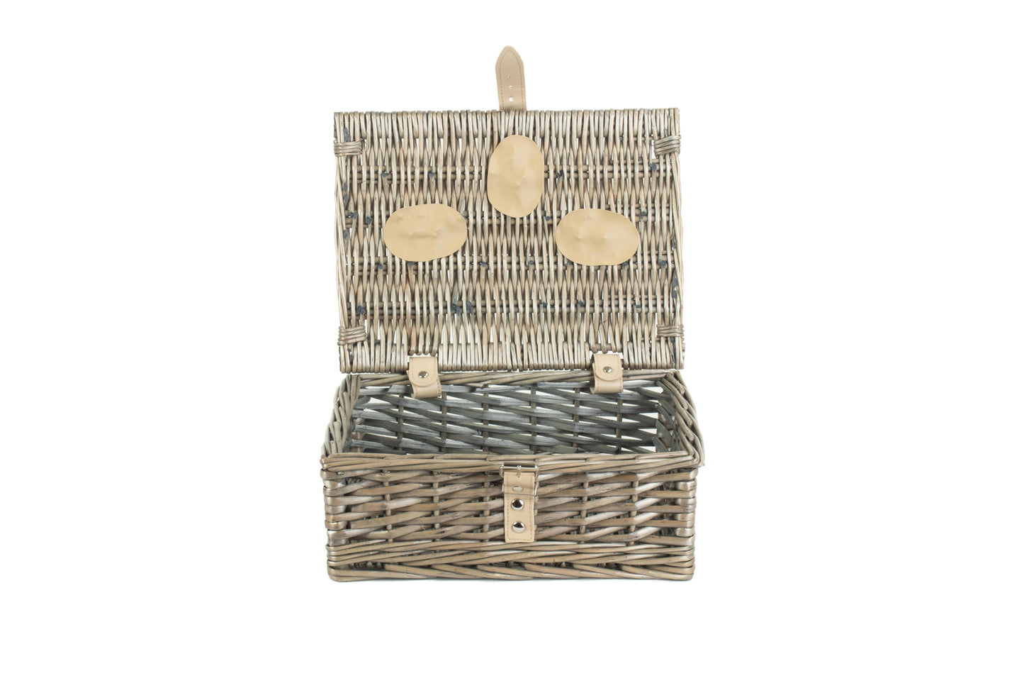10" ANTIQUE WASH SPLIT WILLOW HAMPER