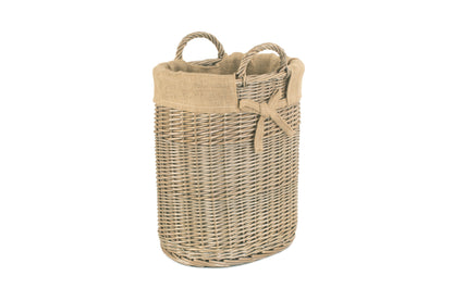 SMALL OVAL LOG / STORAGE BASKET