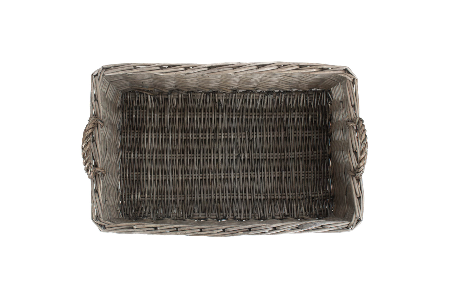MEDIUM SHALLOW ANTIQUE WASH STORAGE BASKET