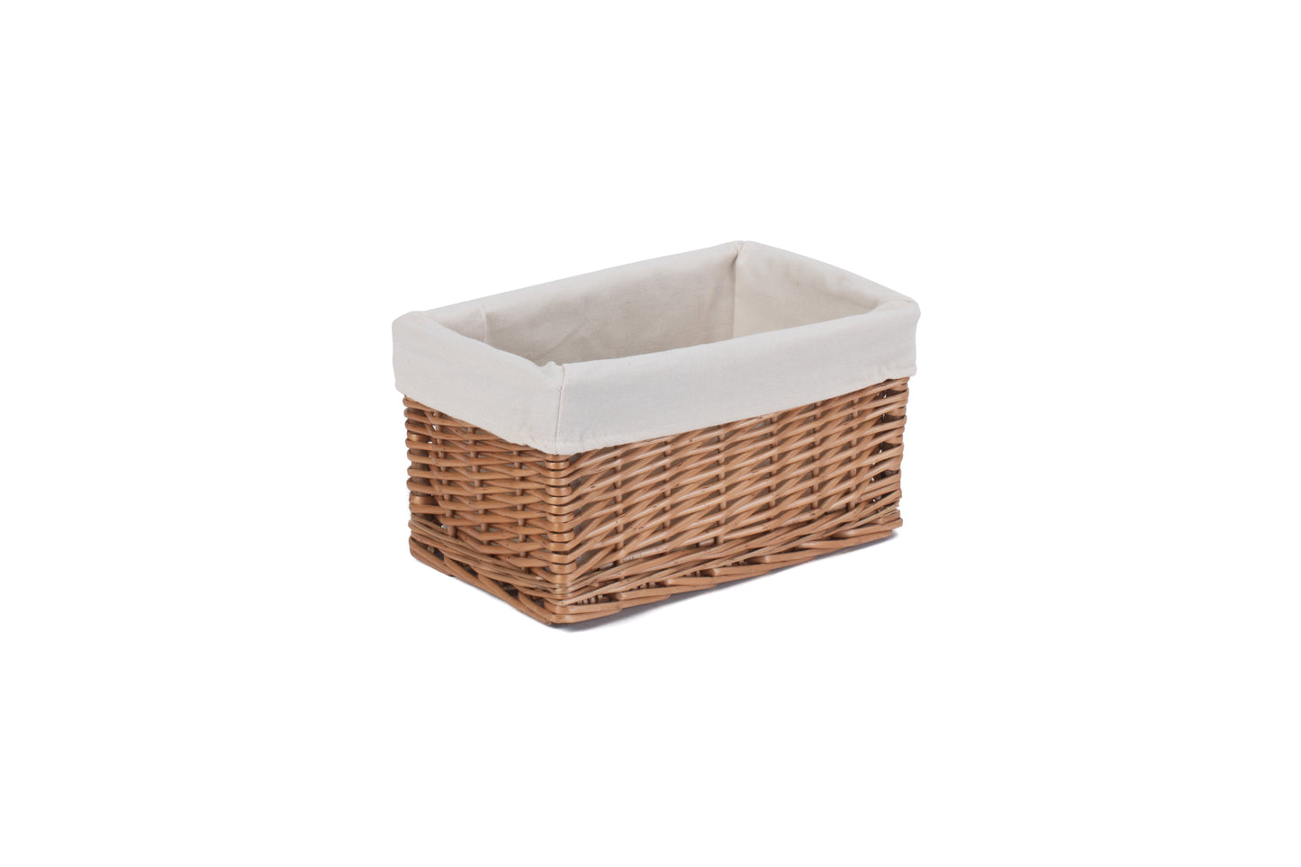 SMALL DOUBLE STEAMED STORAGE BASKET with WHITE LINING