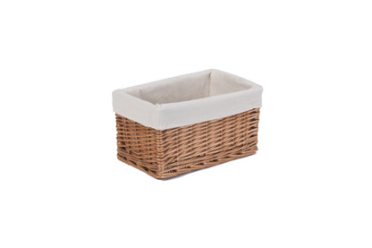 SMALL DOUBLE STEAMED STORAGE BASKET with WHITE LINING
