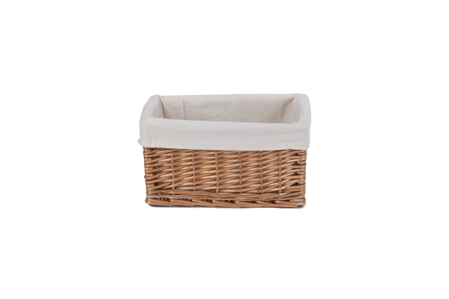SMALL DOUBLE STEAMED STORAGE BASKET with WHITE LINING