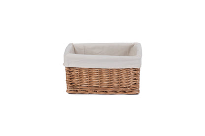 SMALL DOUBLE STEAMED STORAGE BASKET with WHITE LINING