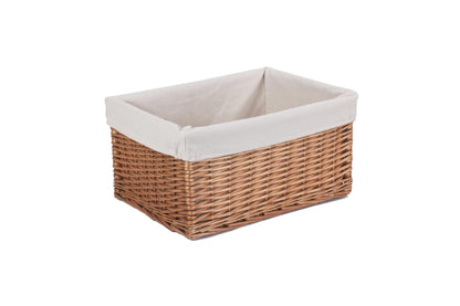 LARGE DOUBLE STEAMED STORAGE BASKET with WHITE LINING