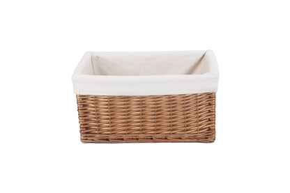 LARGE DOUBLE STEAMED STORAGE BASKET with WHITE LINING