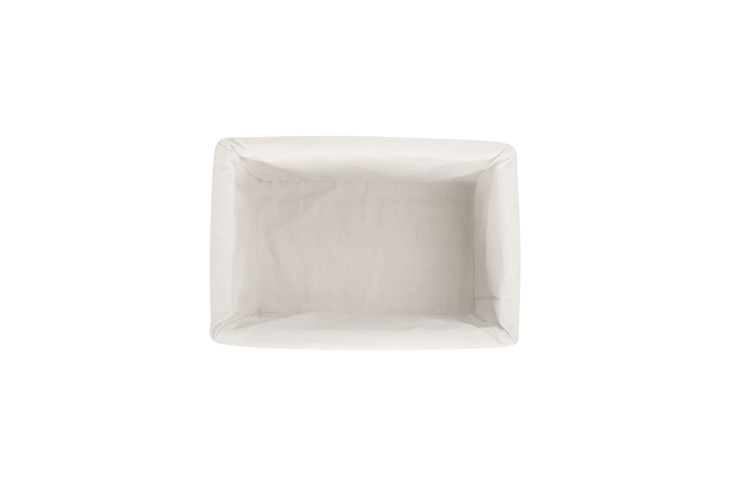MEDIUM ANTIQUE WASH STORAGE BASKET with WHITE LINING