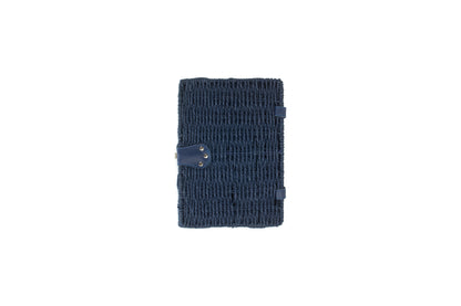 SMALL BLUE PAPER ROPE HAMPER