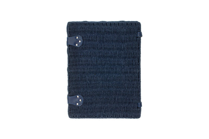 EXTRA LARGE BLUE PAPER ROPE HAMPER