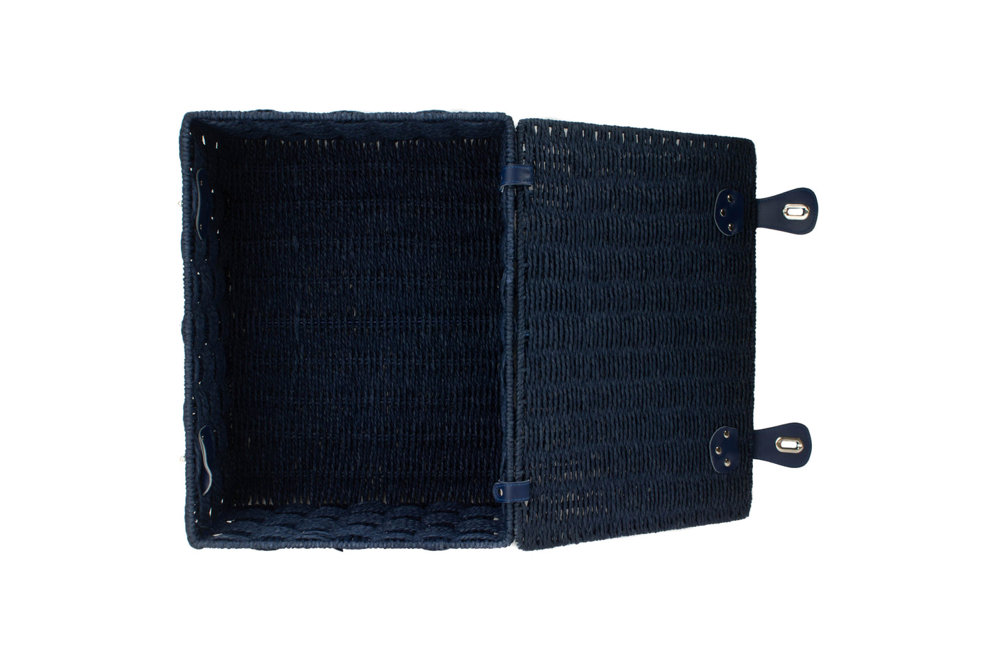 EXTRA LARGE BLUE PAPER ROPE HAMPER
