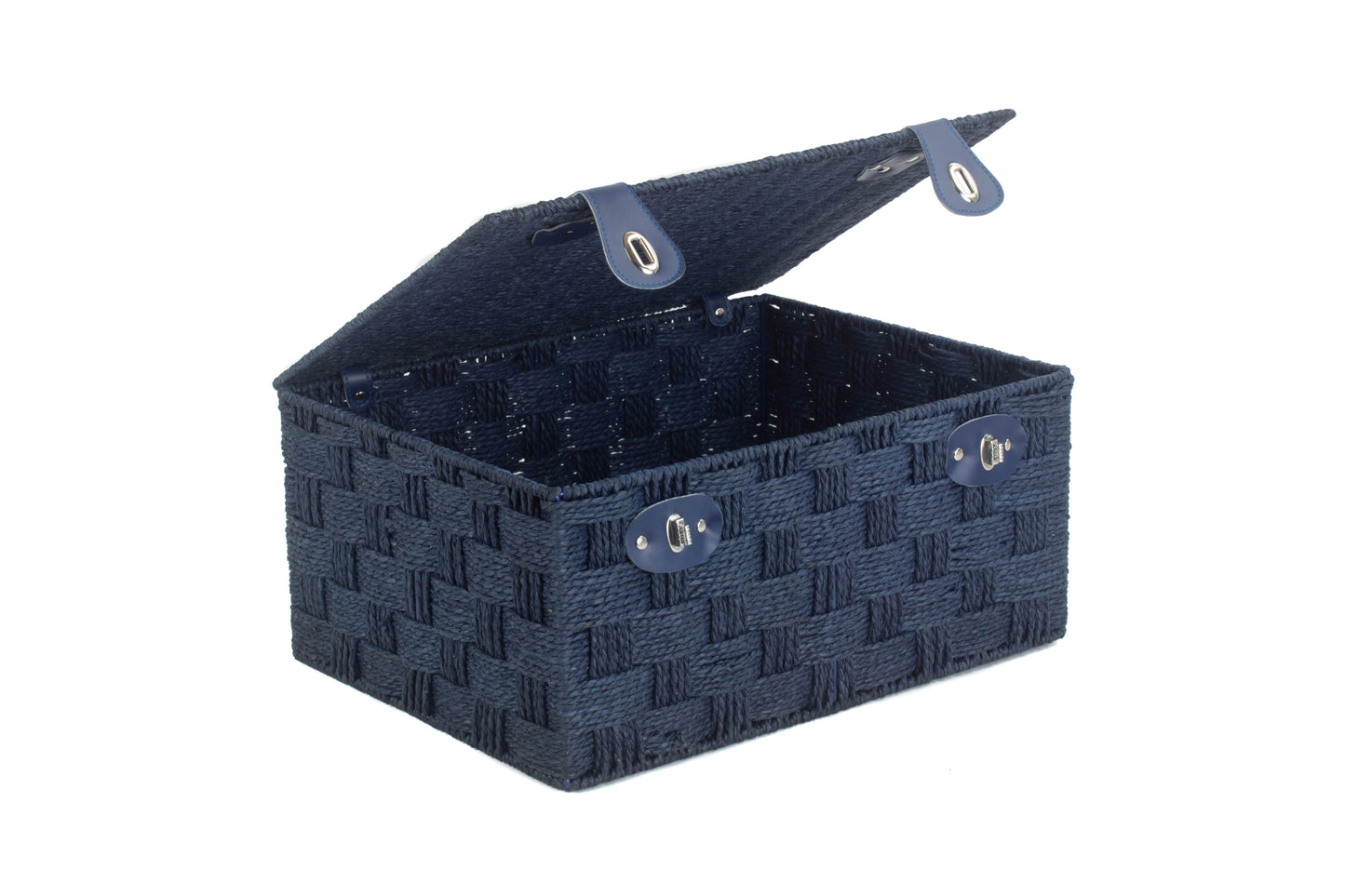 EXTRA LARGE BLUE PAPER ROPE HAMPER