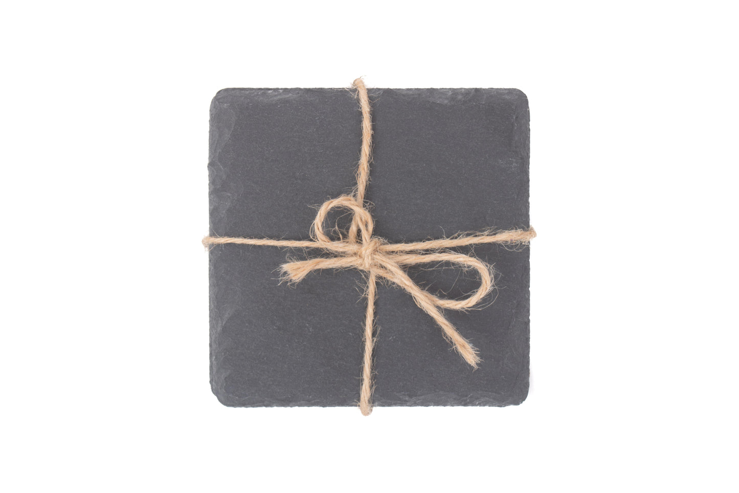SQUARE SLATE COASTER SET 4