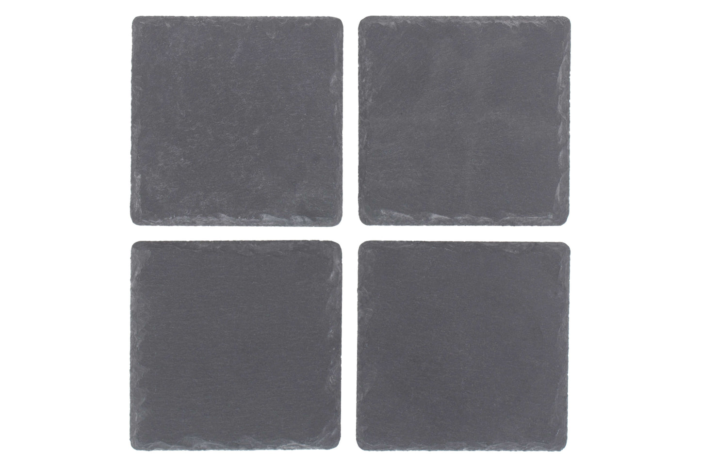 SQUARE SLATE COASTER SET 4