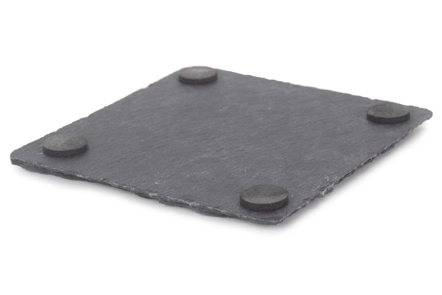 SQUARE SLATE COASTER SET 4