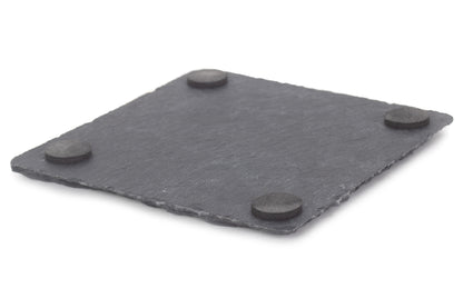 SQUARE SLATE COASTER SET 4
