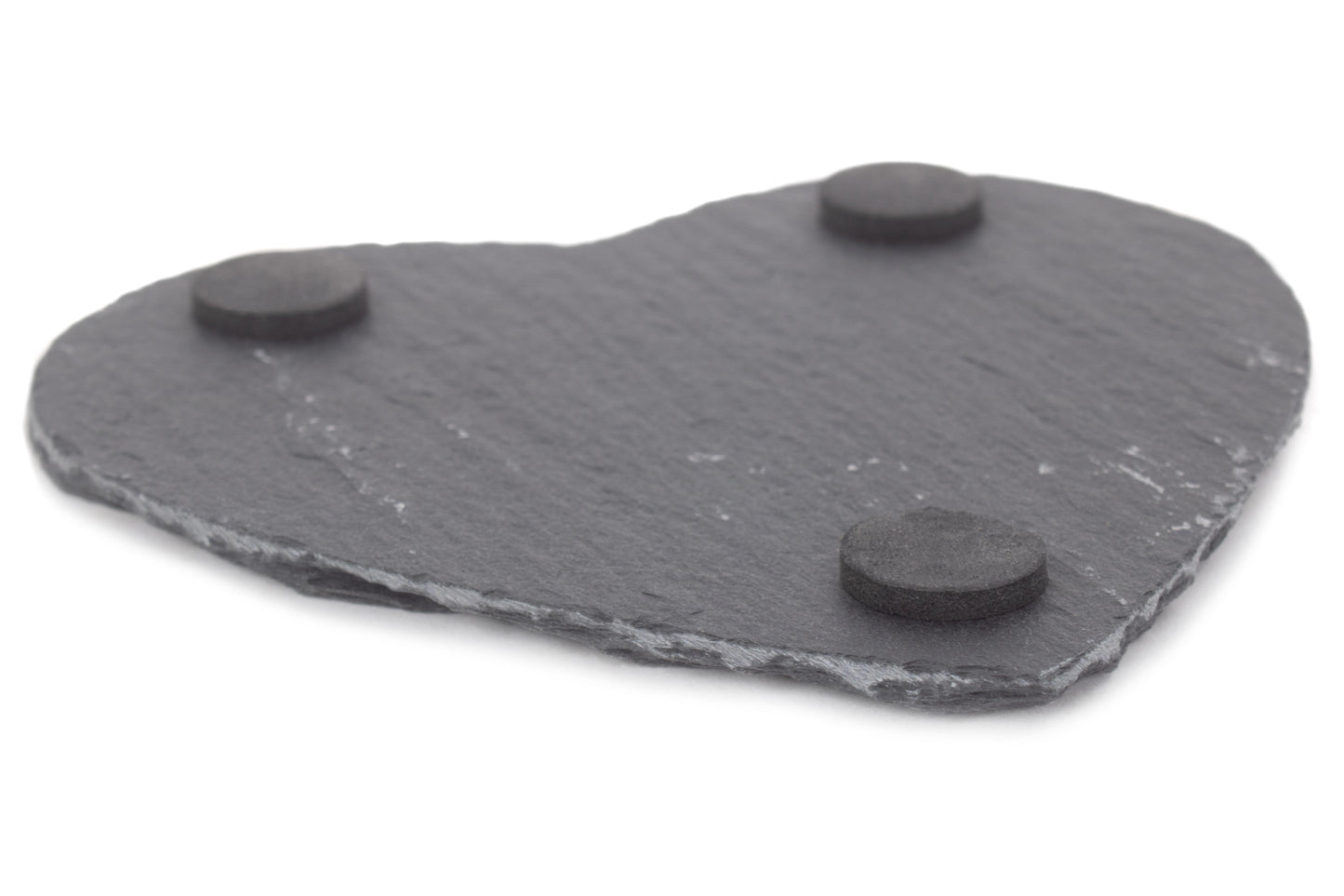 HEART-SHAPED SLATE COASTER SET 4