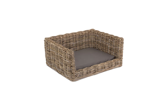 LUXURY RATTAN DOG SOFA BED - SMALL