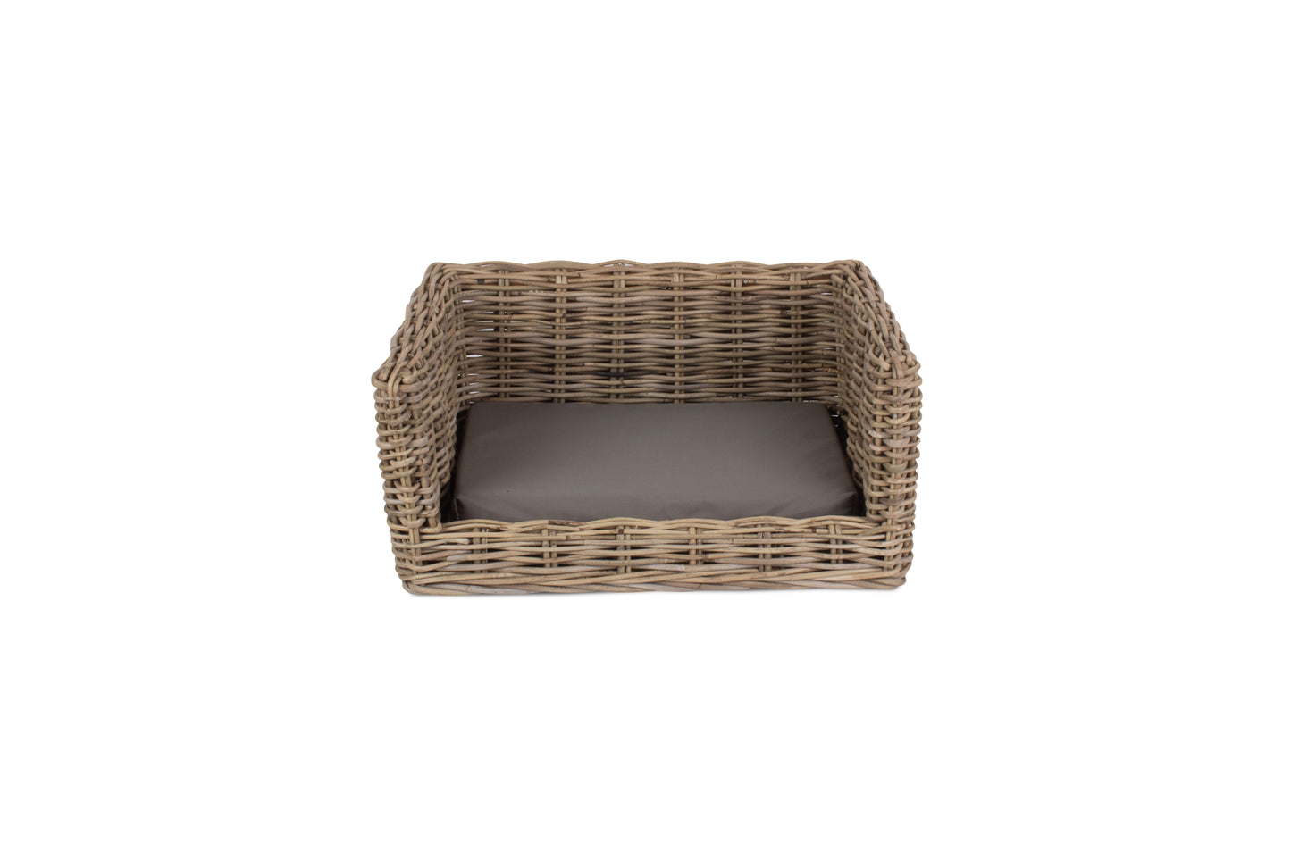 LUXURY RATTAN DOG SOFA BED - SMALL