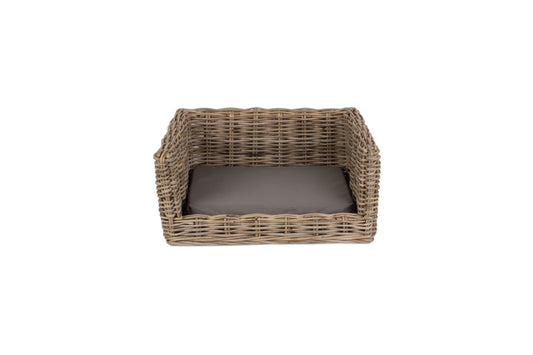 LUXURY RATTAN DOG SOFA BED - SMALL
