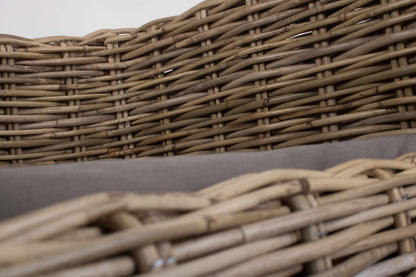 LUXURY RATTAN DOG SOFA BED - MEDIUM
