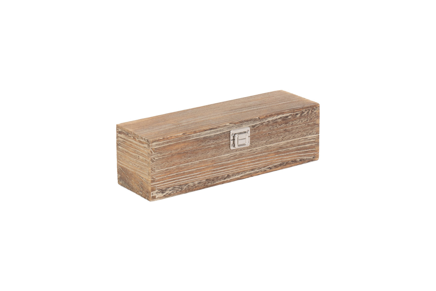 SINGLE BOTTLE OAK EFFECT WOODEN BOX