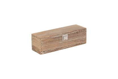 SINGLE BOTTLE OAK EFFECT WOODEN BOX