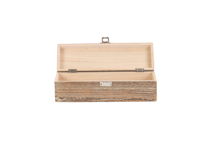 SINGLE BOTTLE OAK EFFECT WOODEN BOX