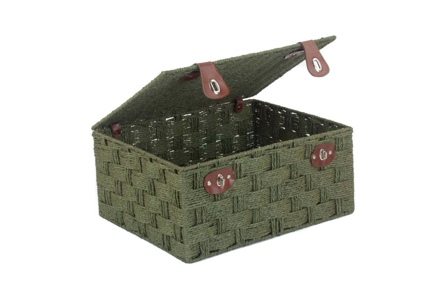 EXTRA LARGE GREEN PAPER ROPE HAMPER