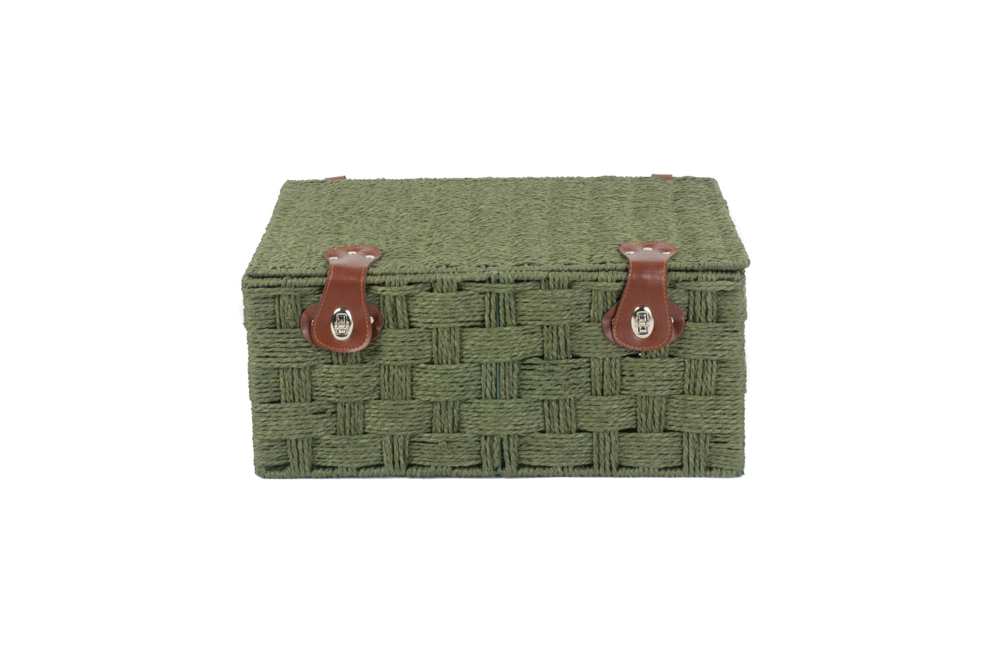EXTRA LARGE GREEN PAPER ROPE HAMPER