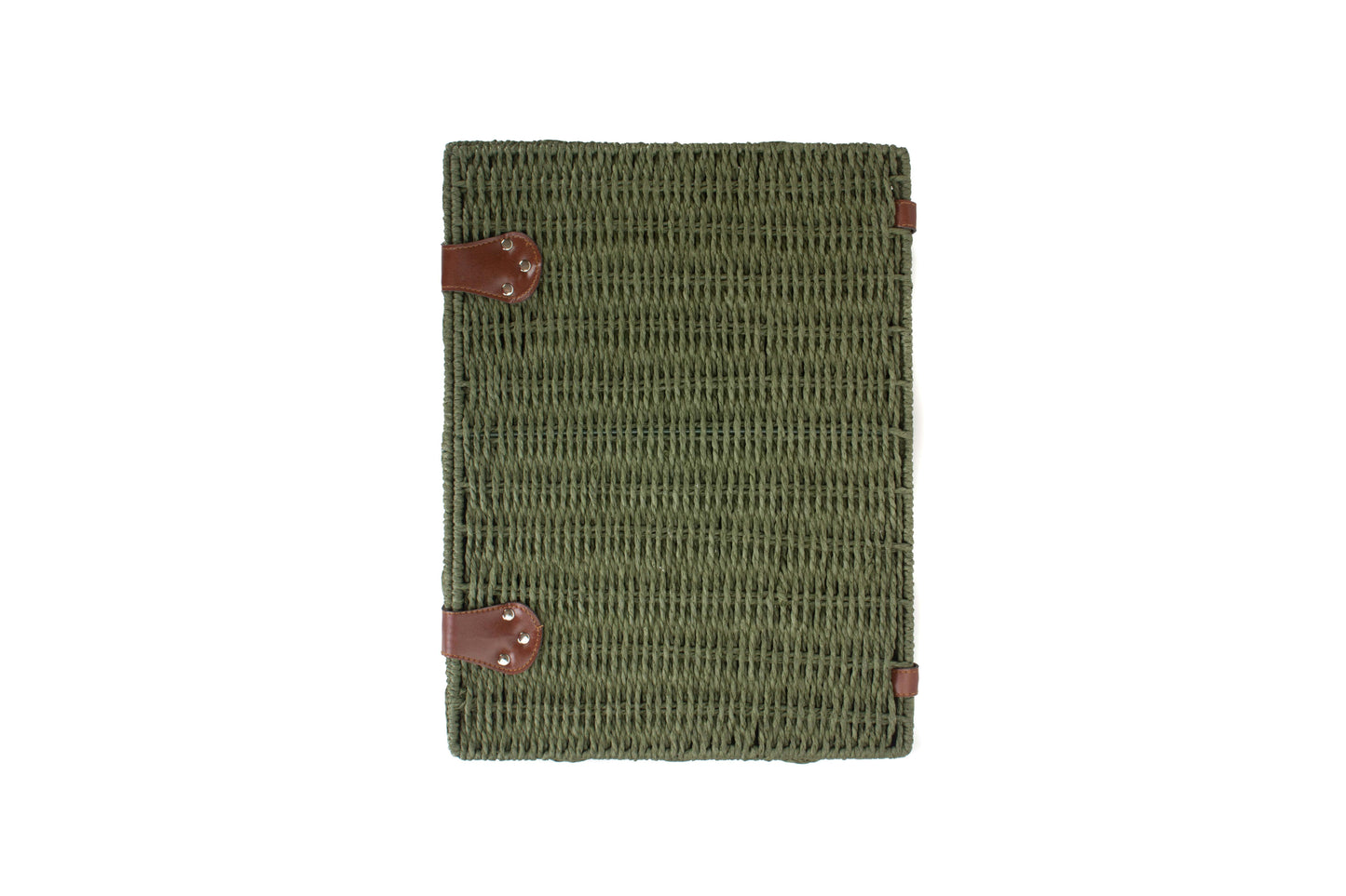 EXTRA LARGE GREEN PAPER ROPE HAMPER