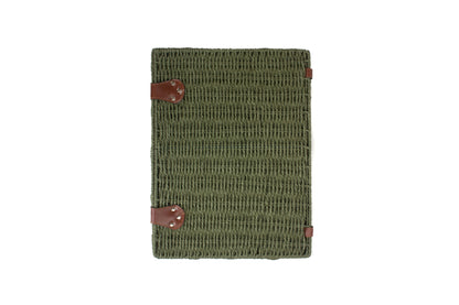 EXTRA LARGE GREEN PAPER ROPE HAMPER