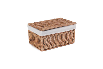 MEDIUM DOUBLE STEAMED STORAGE HAMPER with WHITE LINING