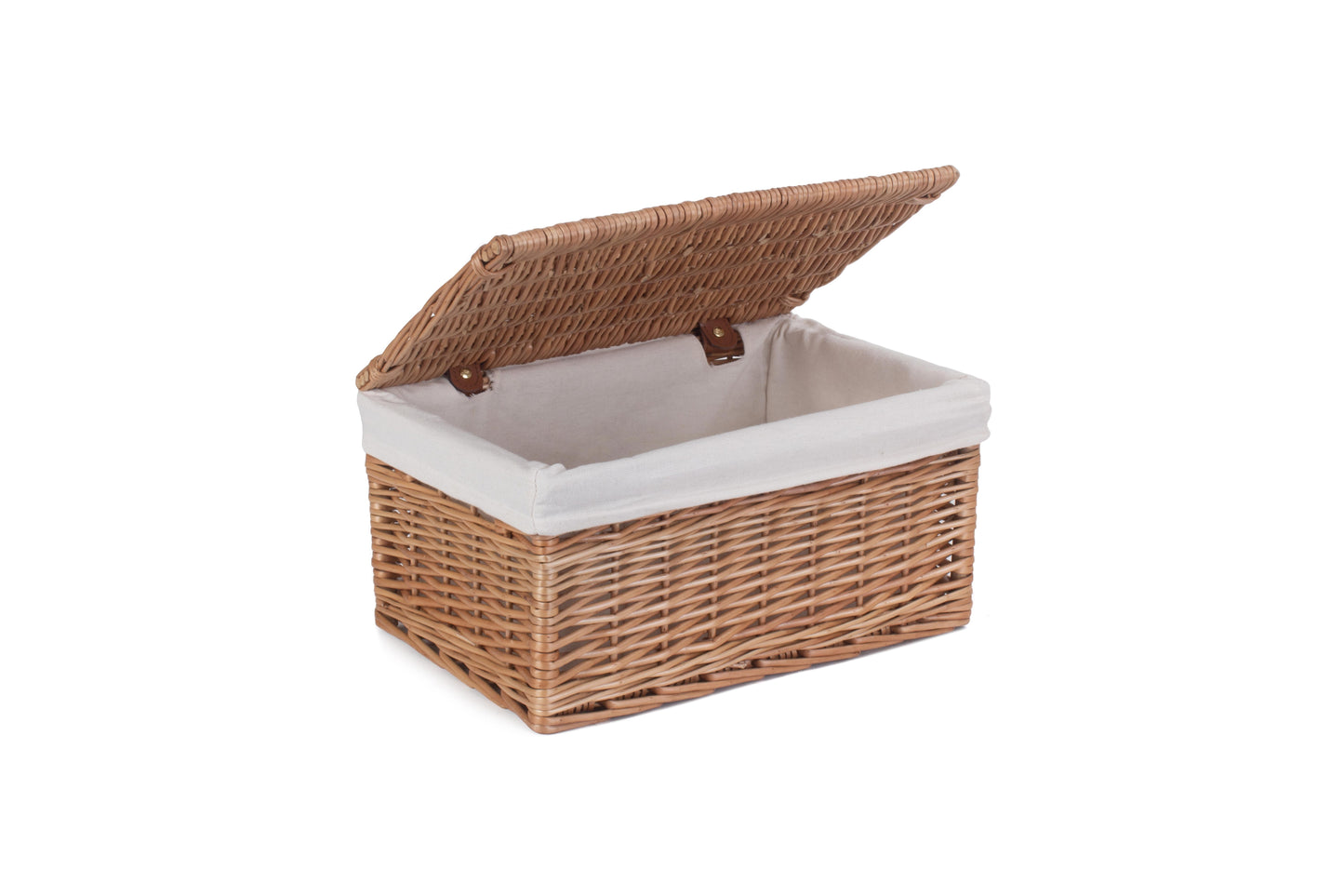 MEDIUM DOUBLE STEAMED STORAGE HAMPER with WHITE LINING