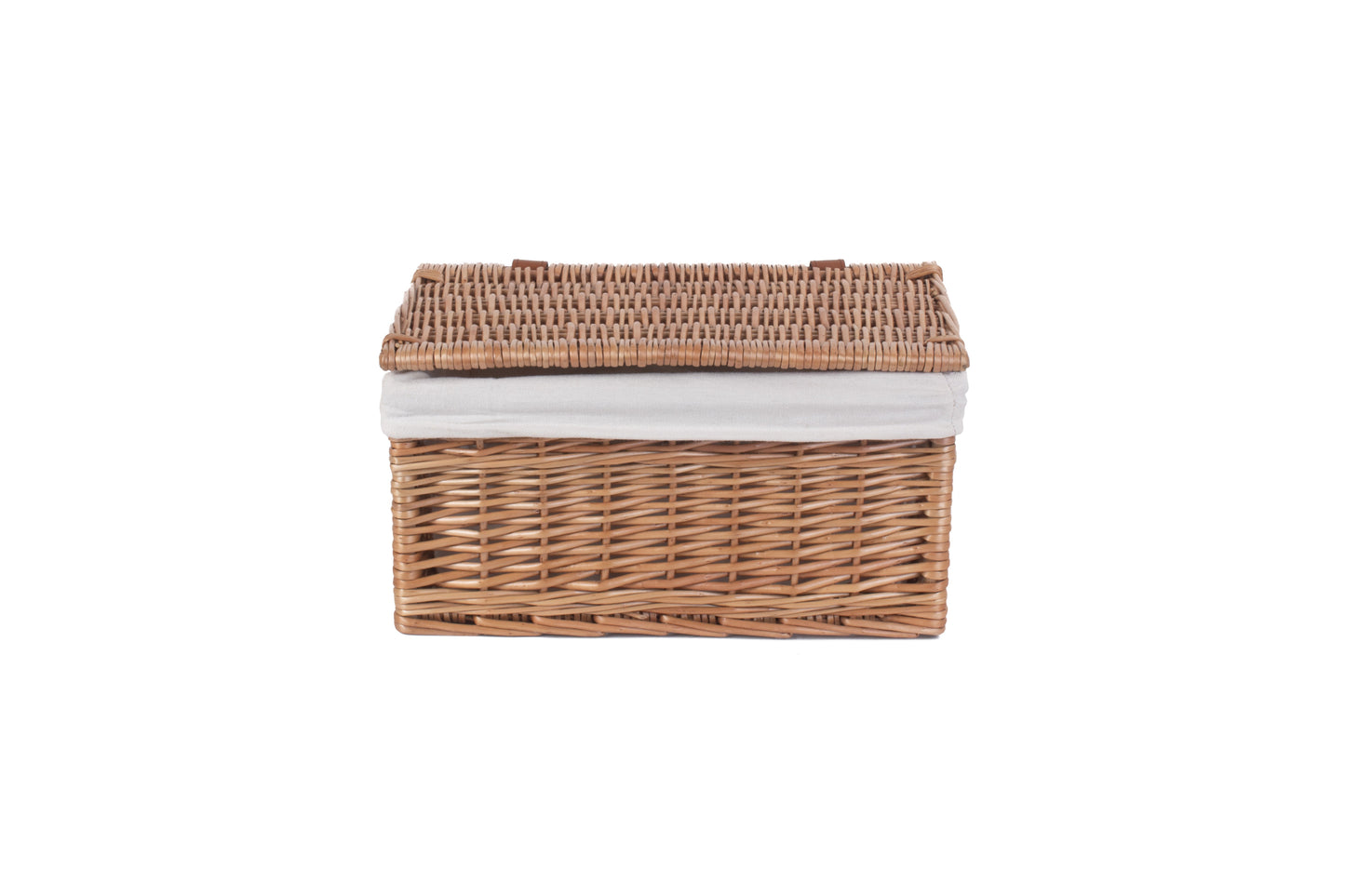 MEDIUM DOUBLE STEAMED STORAGE HAMPER with WHITE LINING
