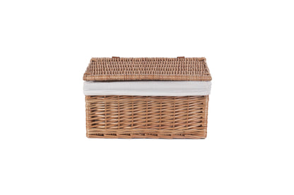 MEDIUM DOUBLE STEAMED STORAGE HAMPER with WHITE LINING