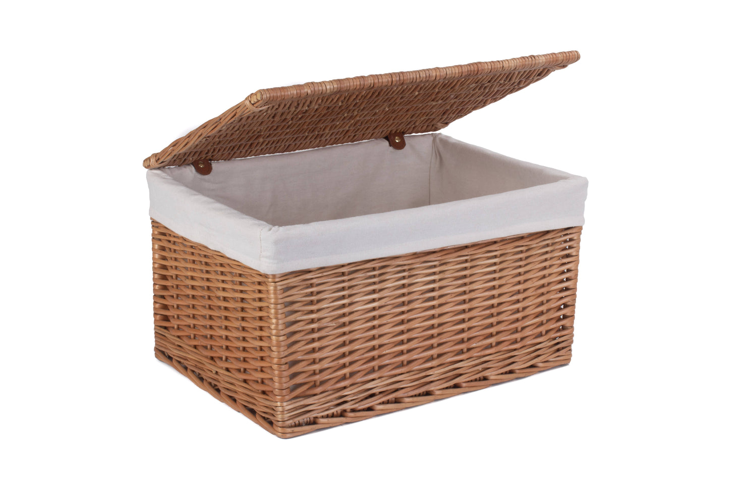 EXTRA LARGE DOUBLE STEAMED STORAGE HAMPER with WHITE LINING