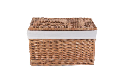 EXTRA LARGE DOUBLE STEAMED STORAGE HAMPER with WHITE LINING