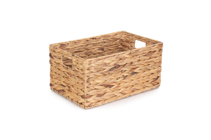 MEDIUM WATER HYACINTH RECTANGULAR STORAGE BASKET