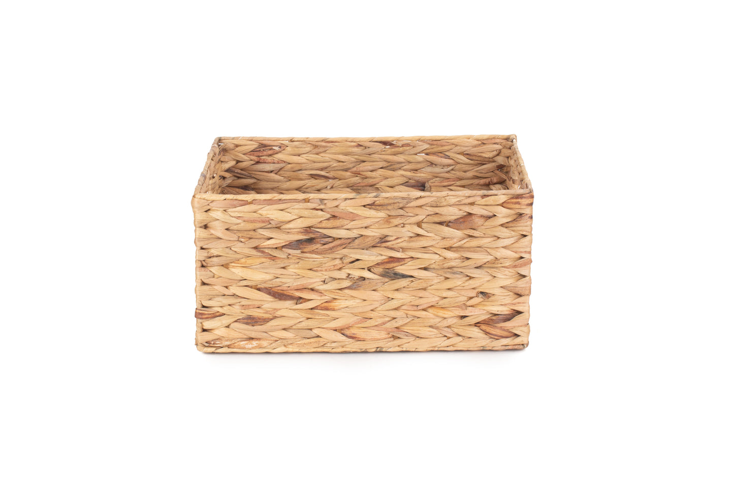MEDIUM WATER HYACINTH RECTANGULAR STORAGE BASKET